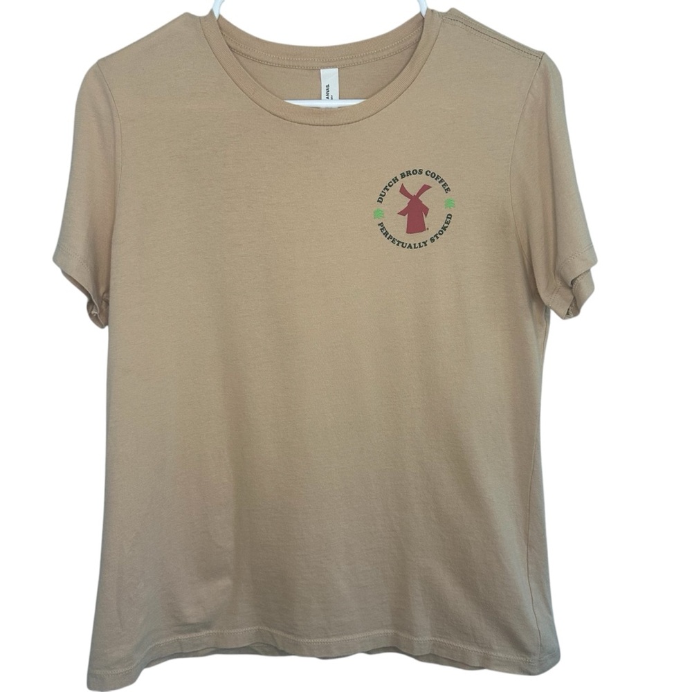 Dutch Bros MEDIUM Vintage Cream “Perpetually Stoked” Tee DB 1992